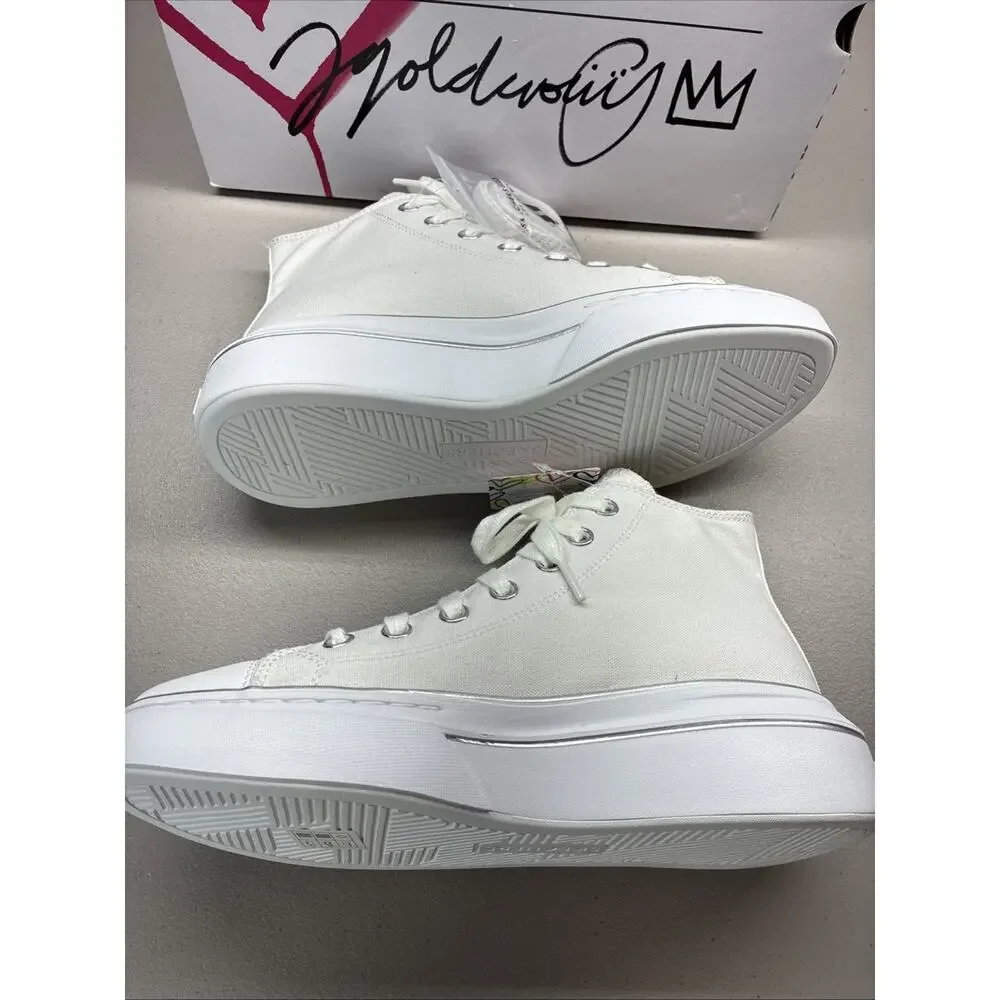 Skechers x James Goldcrown Women's 9.5 Cordova Classic Chic Love White Sneakers